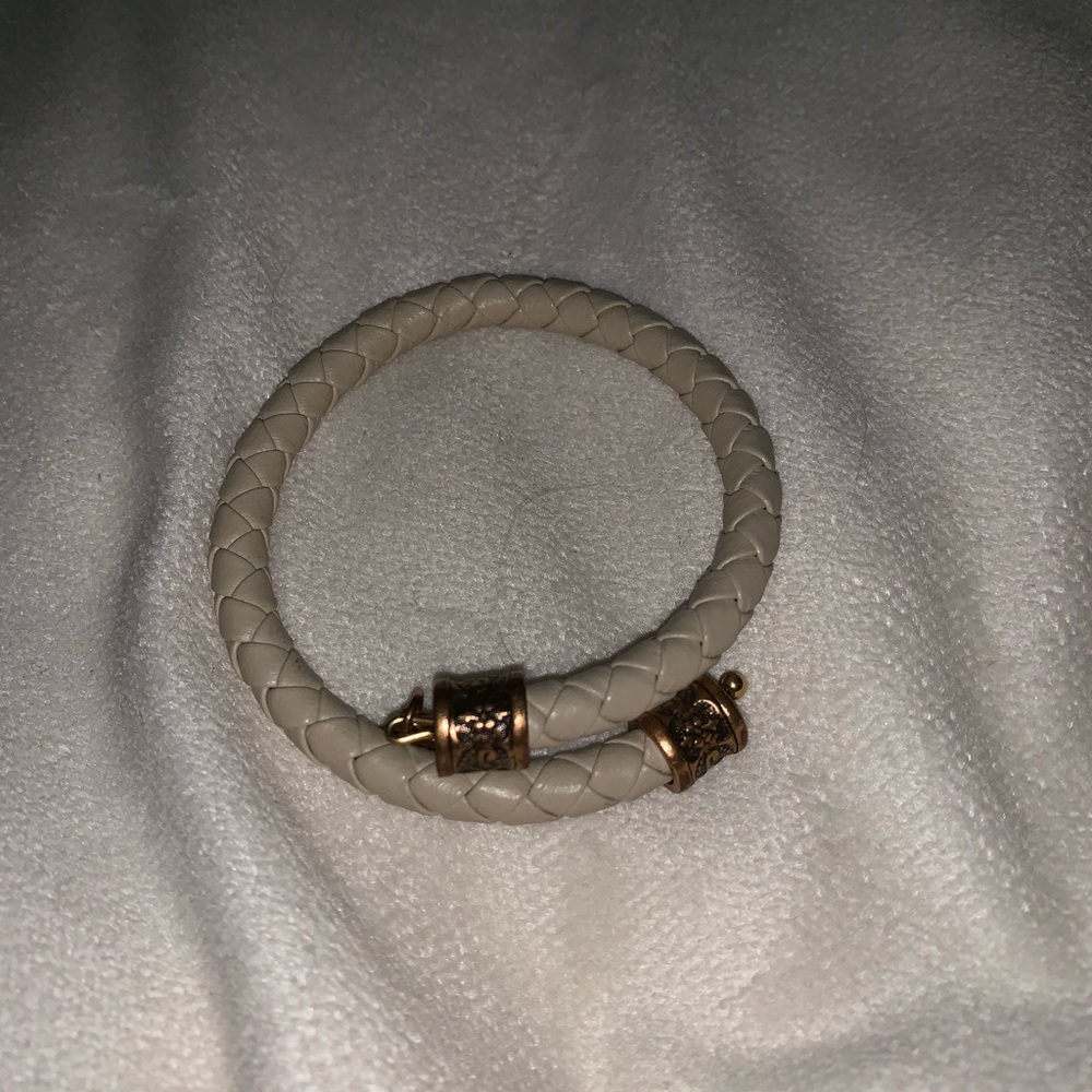Alex & Ani leather rope bangle